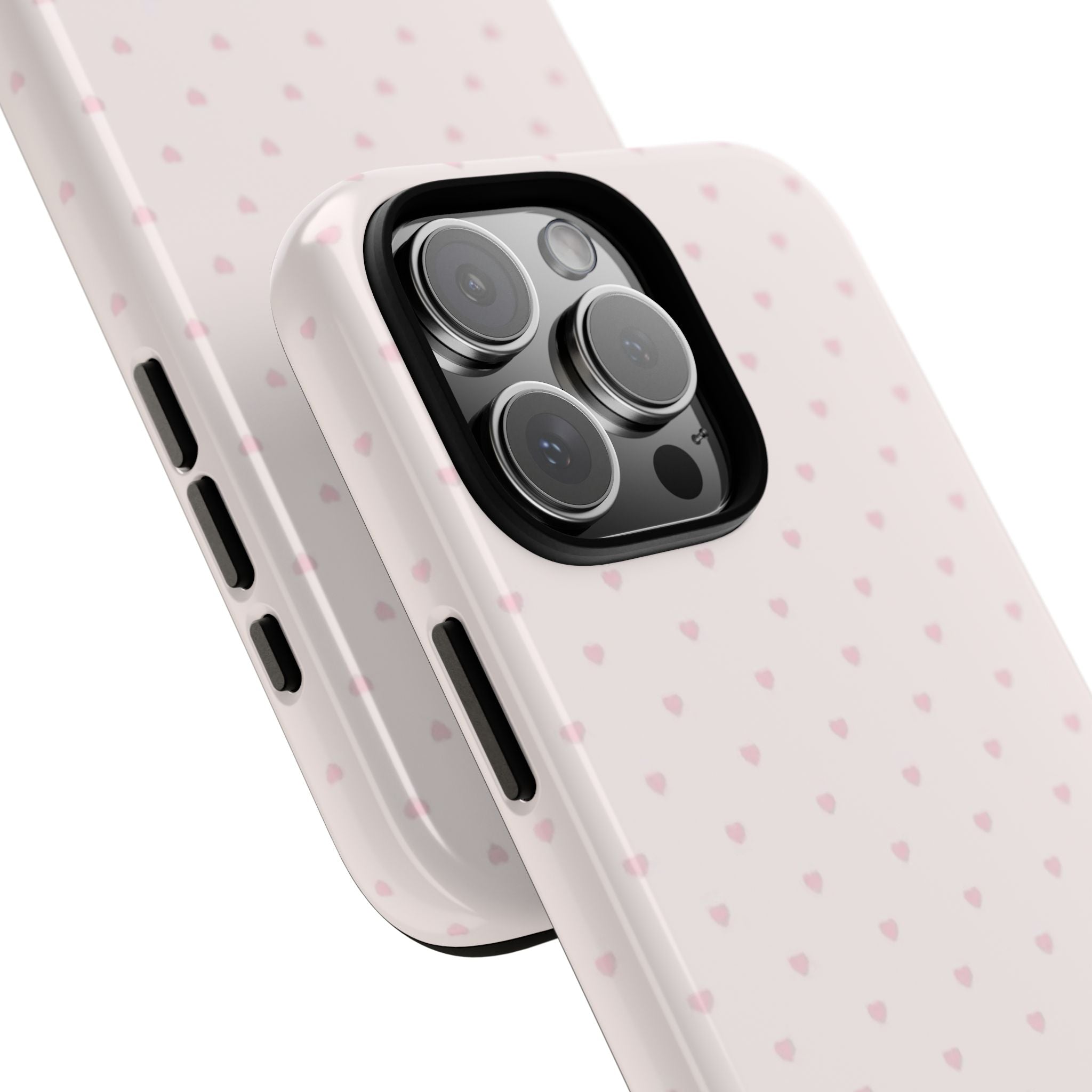 Tough Phone Case - Light Pink Hearts