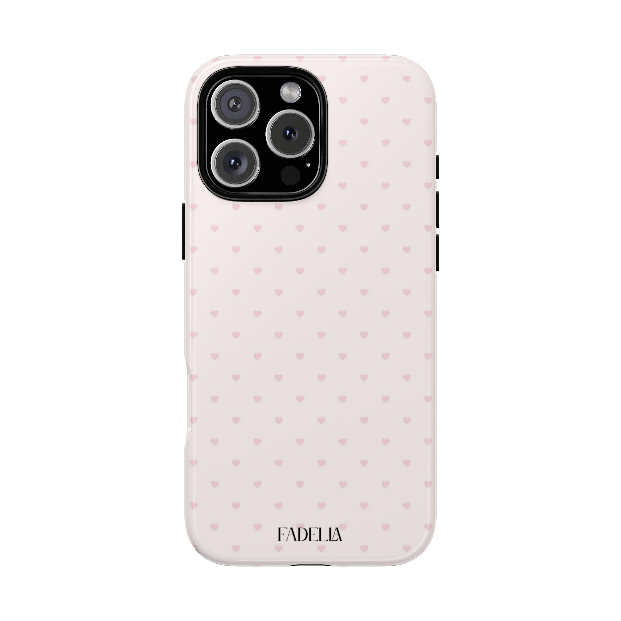 Tough Phone Case - Light Pink Hearts