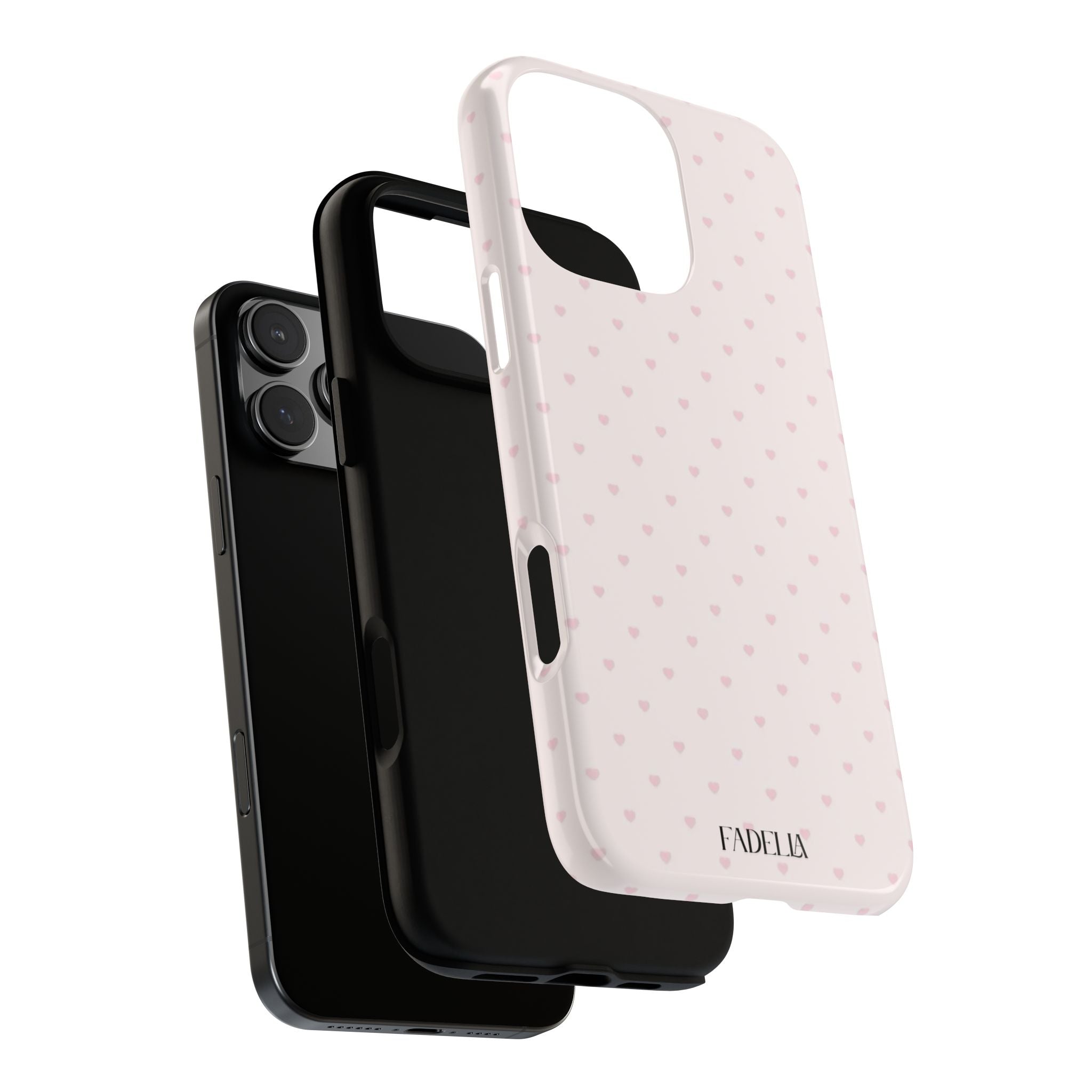 Tough Phone Case - Light Pink Hearts